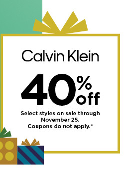  CalvinKlein 402 Select stylos on sale through November 25. Coupons do not apply." 