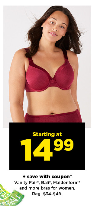 Kohl's Black Friday  Select Vanity Fair, Bali & Maidenform Bras