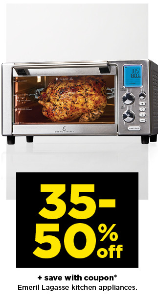  save with coupon* Emeril Lagasse kitchen appliances. 