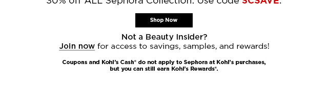 join beauty insider for access to savings, samples, and rewards.