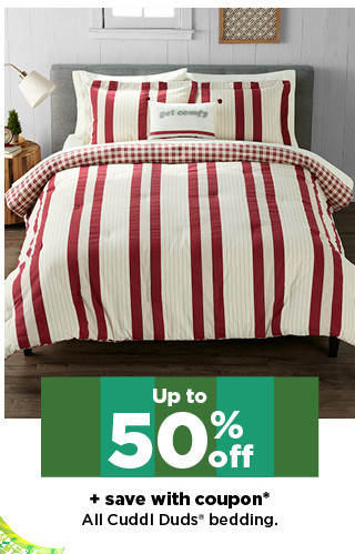 up to 50% off plus save with coupon cuddl duds bedding. shop now.