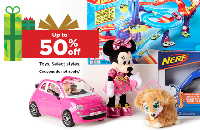 up to 50% off toys. coupons do not apply. shop now. Coupons do not apply. 