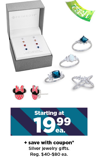 starting at 19.99 plus save with coupon silver jewelry gifts. shop now.