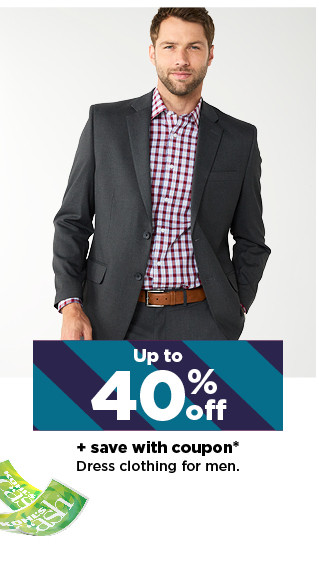 up to 40% off plus save with coupon dress clothing for men. shop now.