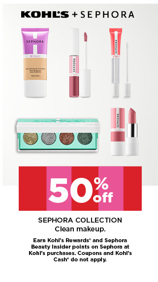 50% off sephora collection clean makeup. shop now.