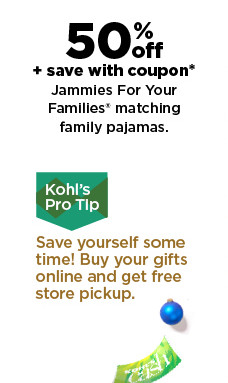 50% off plus save with coupon jammies for your families matching family pajamas. shop now.