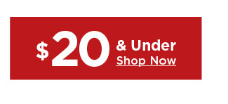 $20 & under clearance. shop now.