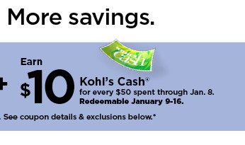 Kohl's 20% off Coupon (good in-store & online) No exclusions 