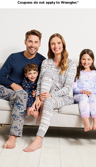 up to 50% off plus save with coupon pajamas for the family. shop now.