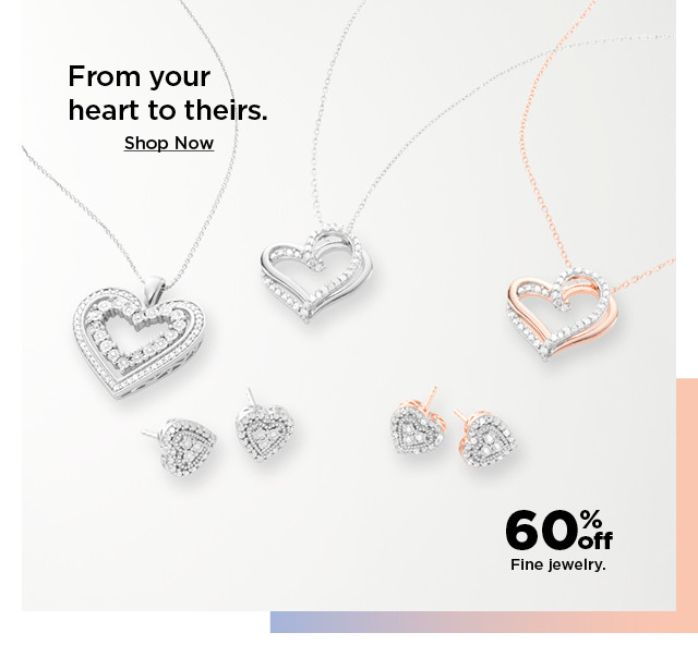 60% off on fine jewelry. shop now.