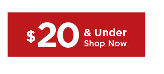 shop $20 and under clearance