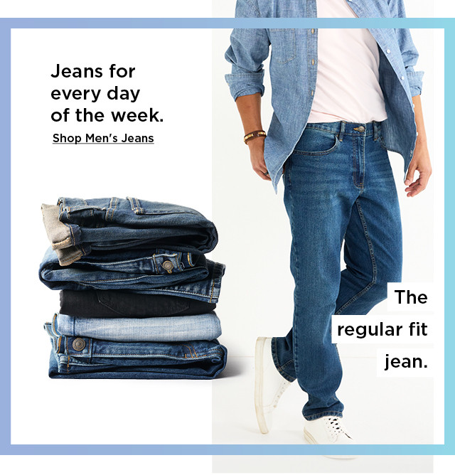 jeans for every day of the week. shop men's jeans.