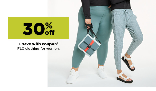 30% off plus save with coupon on FLX clothing for women.