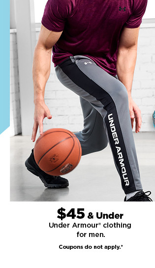 $45 and under under armour clothing for men. coupons do not apply.