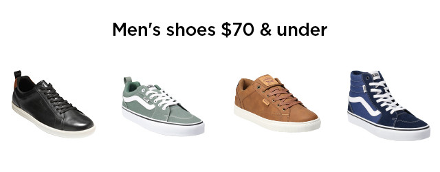 men's shoes $70 and under.