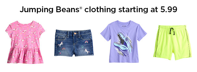 jumping beans clothing starting at $5.99