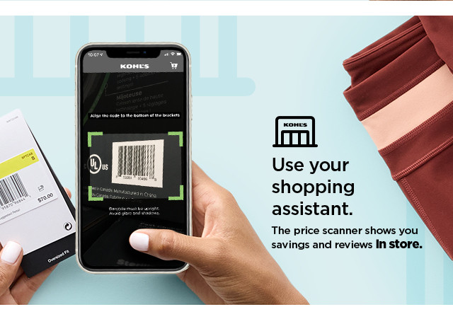  Use your shopping assistant. The price scanner shows you 4 savings and reviews Instore. 4 