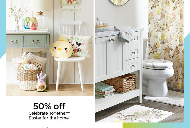 shop 50% off celebrate together easter for the home