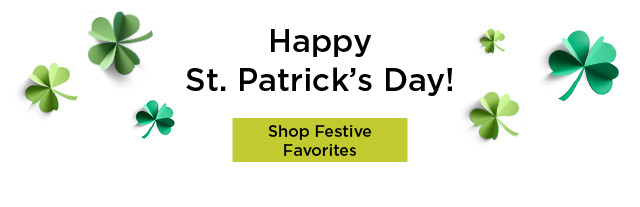 happy st. patrick's day! shop festive favorites.