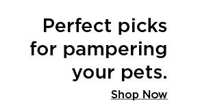 perfect picks for pampering your pets. shop now.