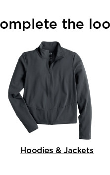 shop women's activewear jackets and hoodies.