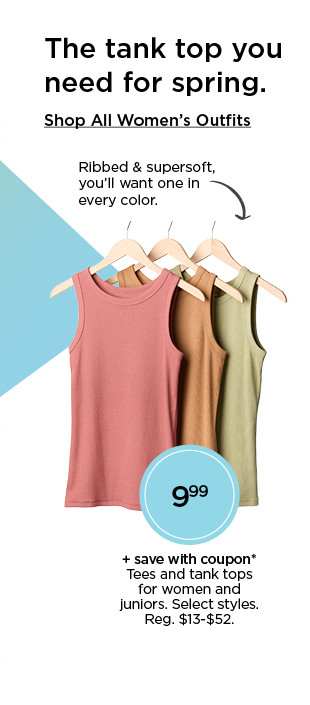 the tank top you need for spring. shop all women's outfits.