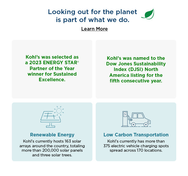 looking out for the planet is part of what we do. learn more.