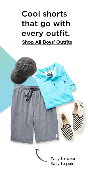 cool shorts that go with every outfit. shop all boys' outfits.