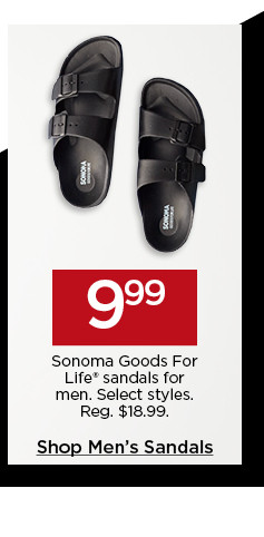9.99 sonoma goods for life sandals for men. select styles. shop men's sandals.