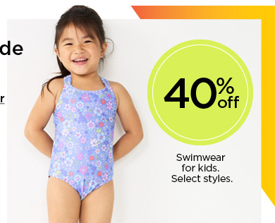 25% off swimwear for toddlers. select styles. shop kids' swim.