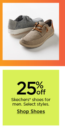 25% off skechers shoes for men. select styles. shop shoes.