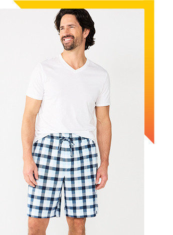 laid back looks made for lounging. 9.99 sonoma goods for life pajama shorts for men. select styles. shop men's pajamas.