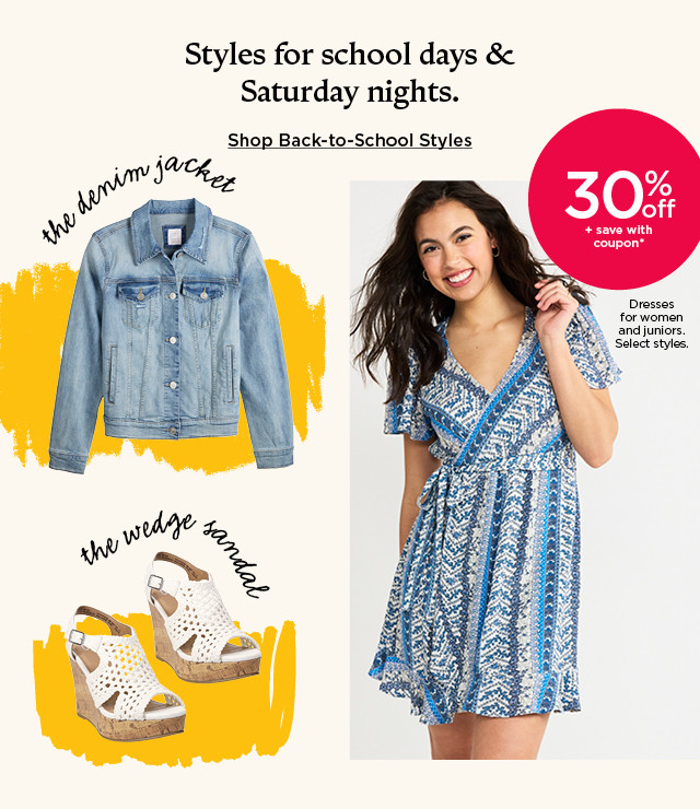 styles for school days and saturday nights.