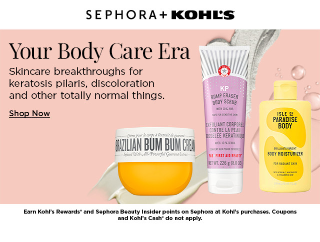 your body care era. shop now.