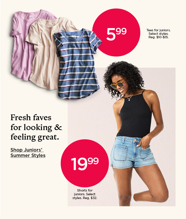 fresh faves for looking and feeling great. shop women's summer styles.