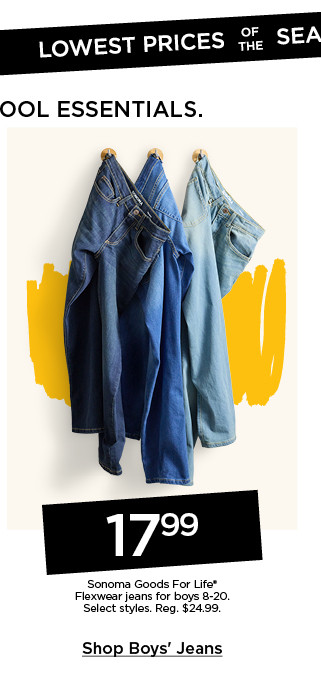 17.99 sonoma goods for life flexwear jeans for boys. select styles. shop boys' jeans.