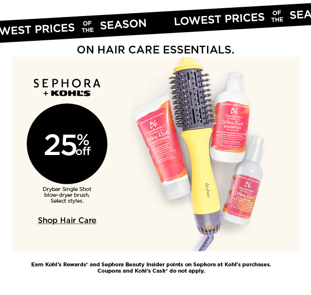 25% off drybar single shot blow dryer brush. select styles. shop hair care.