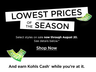 Money Saver: Shop Kohls clearance bathroom, bed & bath