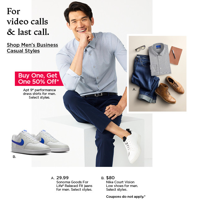 for video calls and last call. shop men's business casual styles.