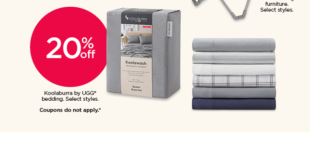 20% off Koolaburra by UGG bedding. Select styles. Coupons do not apply.