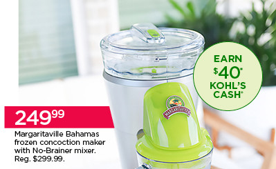 249.99 Margaritaville Bahamas frozen concoction maker with No-Brainer mixer. Shop now.