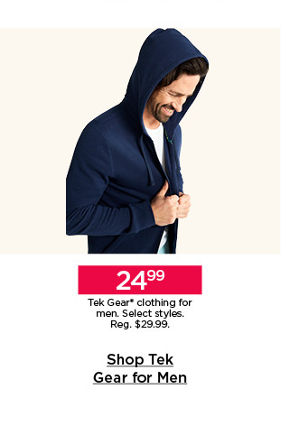 24.99 tek gear clothing for men. select styles. shop men's tek gear.