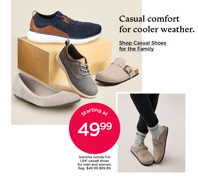 starting at 49.99 sonoma goods for life casual shoes for men and women. shop casual shoes for the family.