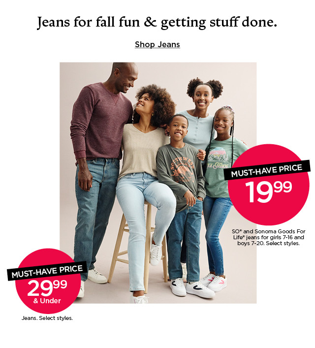jeans for fall fun and getting stuff done. shop jeans.