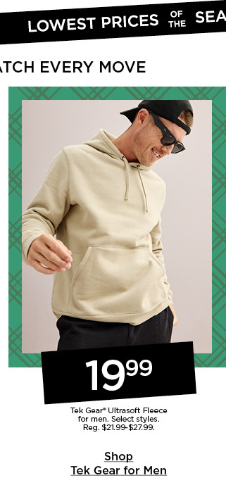 19.99 tek gear ultra soft fleece for men. select styles. shop men's teak gear.
