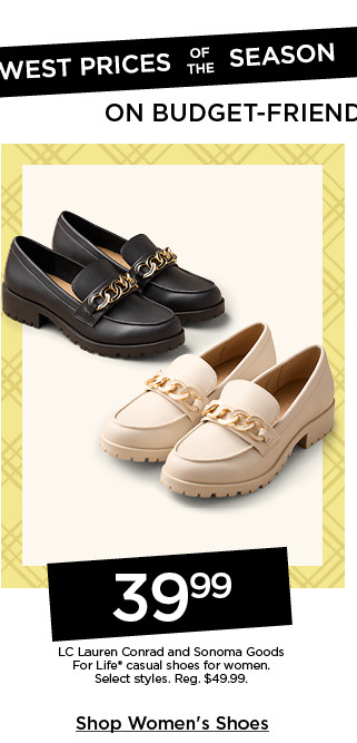 39.99 lc lauren conrad and sonoma goods for life casual shoes for women. select styles. shop women's shoes.