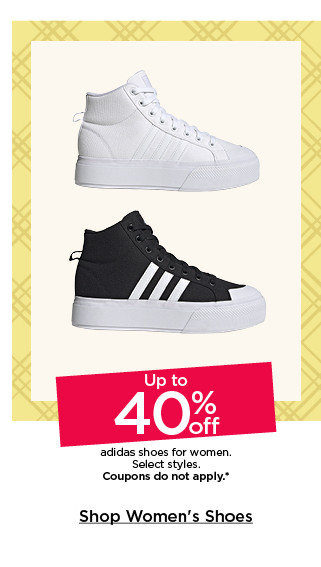 up to 40% off adidas shoes for women. select styles. coupons do not apply. shop women's shoes.