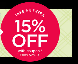 take an extra 15% off with coupon.