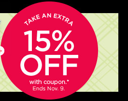 take an extra 15% off with coupon.