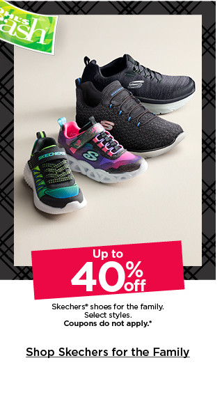 up to 40% off skechers shoes for the family. select styles. coupons do not apply. shop skechers for the family.